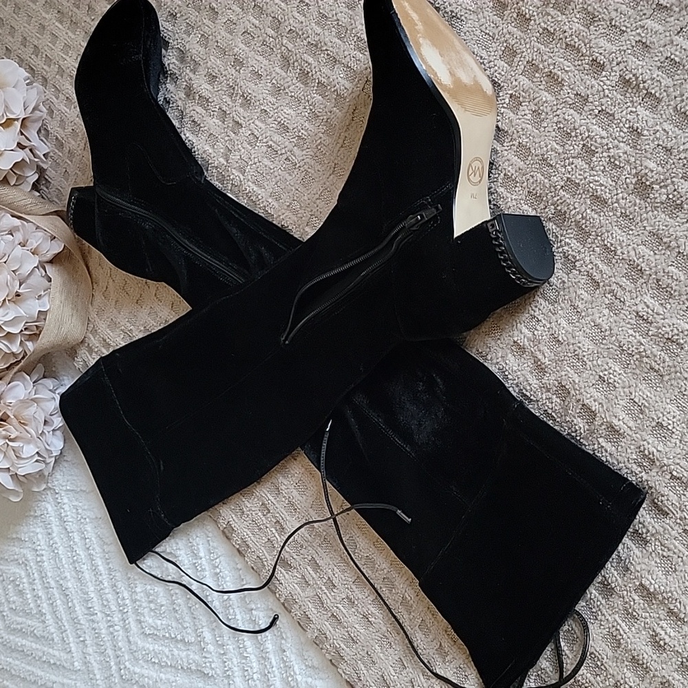 Michael Kors Black Over the Knee Boots - Picture 6 of 12